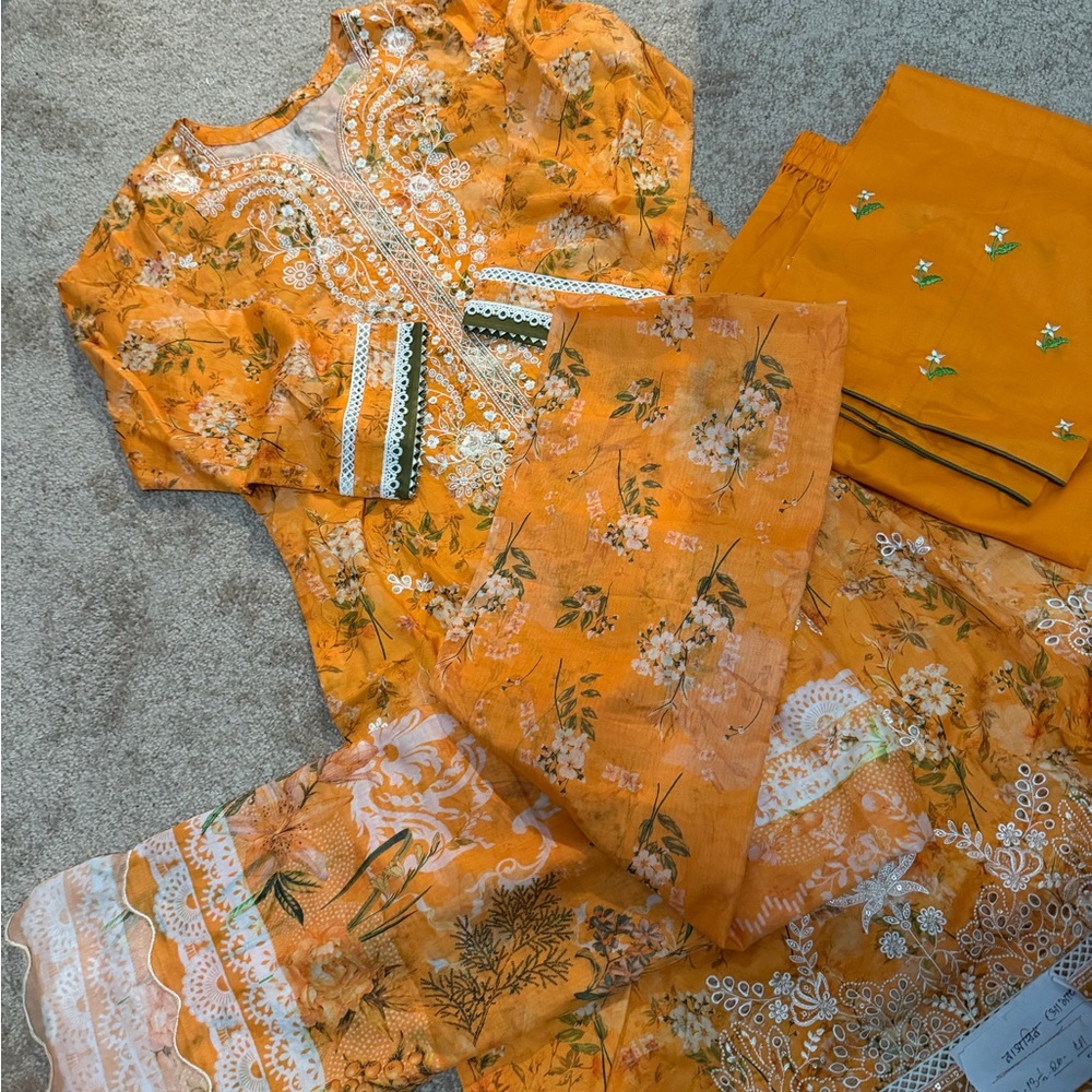 Women eid outfit 3 PCs salwar kameej dress suit